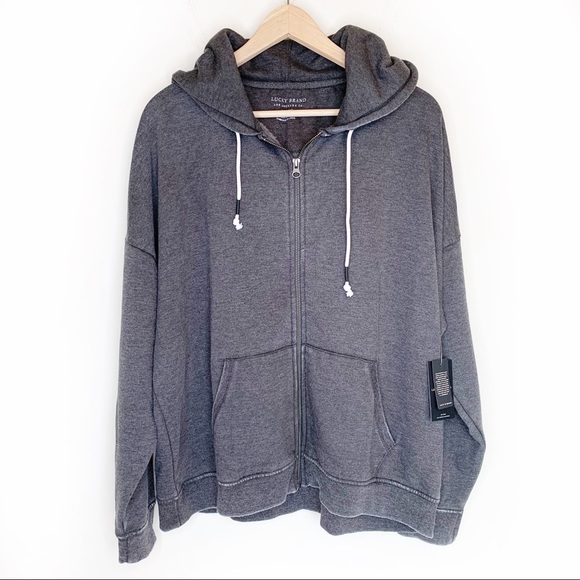 Lucky Brand Tops - Lucky Brand Burnout Full ZIP Hoodie